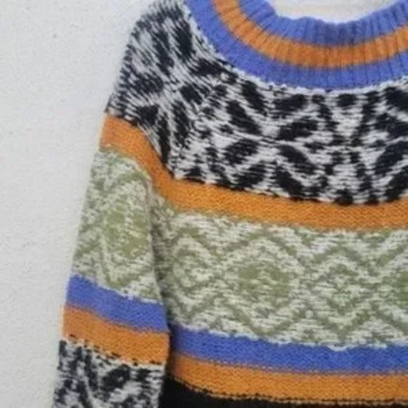 ANTHRO - MOULINETTE SOEURS Intarsia Alpaca Blends Pullover Sweater - Picture 5 of 11